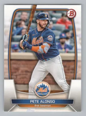 Pete Alonso 2023 Bowman New York Mets