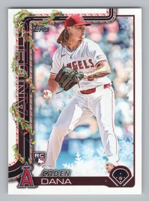 Caden Dana Rookie 2025 Topps Holiday Los Angeles Angels