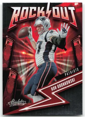 Rob Gronkowski 2023 Panini Absolute Rock Out New England Patriots