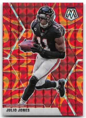 Julio Jones 2020 Panini Mosaic Prizm Reactive Gold Atlanta Falcons