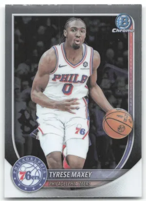 Tyrese Maxey 2025-26 Bowman Chrome Philadelphia 76ers