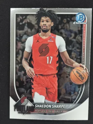 Shaedon Sharpe 2025-26 Bowman Chrome Portland Trail Blazers
