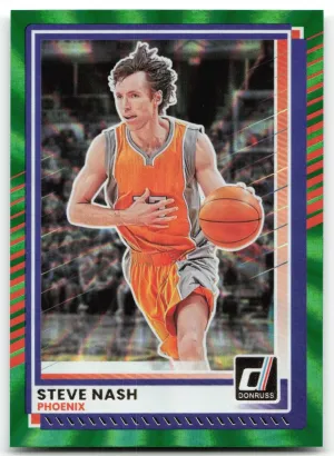 Steve Nash 2025-26 Donruss Holo Green Laser Phoenix Suns