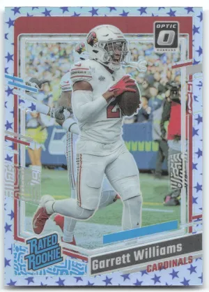 Garrett Williams RC 2023 Donruss Optic Stars Arizona Cardinals