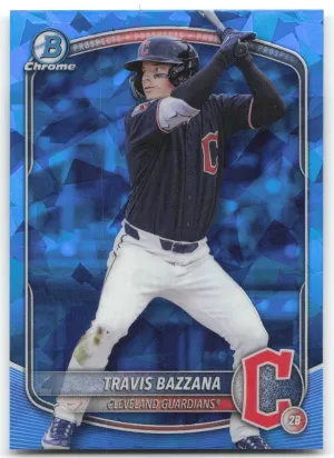 Travis Bazzana 2025 Bowman Draft Sapphire Edition Cleveland Guardians