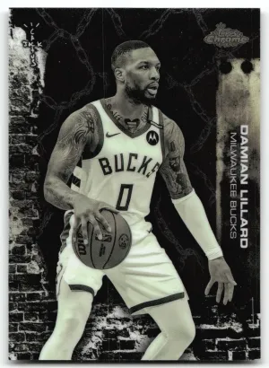 Damian Lillard 2025-26 Topps Chrome Cactus Jack Milwaukee Bucks