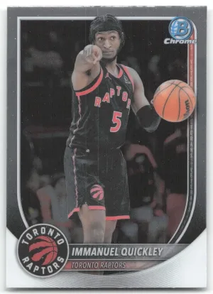 Immanuel Quickley 2025-26 Bowman Chrome Toronto Raptors