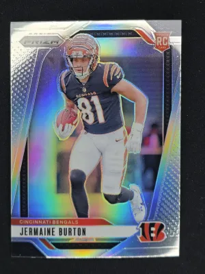 Jermaine Burton Rookie 2024 Panini Prizm Silver Cincinnati Bengals