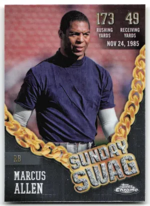 Marcus Allen 2024 Topps Chrome Sunday Swag Raiders