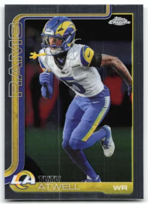Tutu Atwell 2025 Topps Chrome Los Angeles Rams
