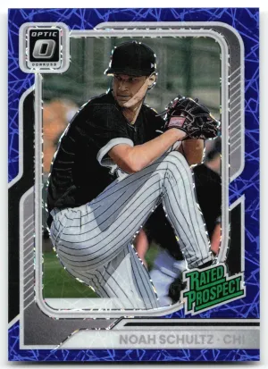 Noah Schultz 2026 Donruss Optic Blue Velocity Chicago White Sox