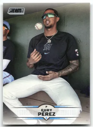 Eury Pérez 2025 Stadium Club Miami Marlins