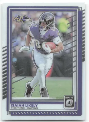 Isaiah Likely 2025 Donruss Optic Baltimore Ravens