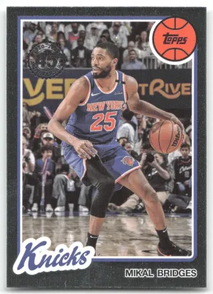 Mikal Bridges 2025-26 Topps 1980-81 Topps Basketball New York Knicks