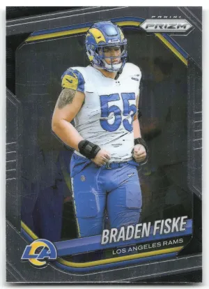 Braden Fiske 2025 Panini Prizm Los Angeles Rams