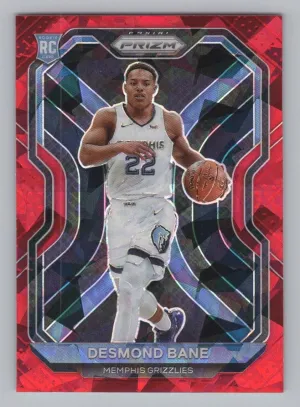 Desmond Bane RC 2020-21 Panini Prizm Red Ice Prizms Memphis Grizzlies