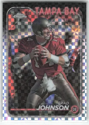 Brad Johnson 2024 Topps Chrome X-Fractor Tampa Bay Buccaneers
