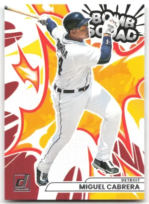 Miguel Cabrera 2026 Donruss Bomb Squad Detroit Tigers