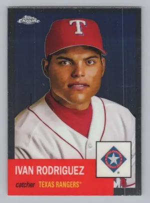 Ivan Rodriguez 2022 Topps Chrome Platinum Anniversary Texas Rangers
