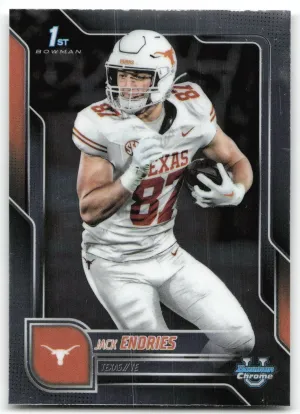 Jack Endries 2025 Bowman University Chrome Texas Longhorns