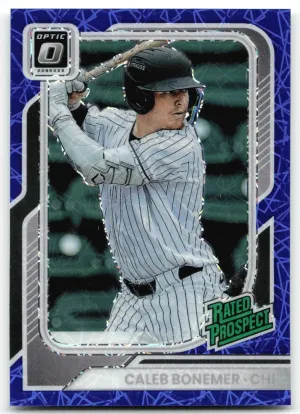 Caleb Bonemer 2026 Donruss Optic Blue Velocity Chicago White Sox