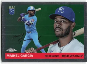 Maikel Garcia 2025 Topps Chrome Platinum Kansas City Royals