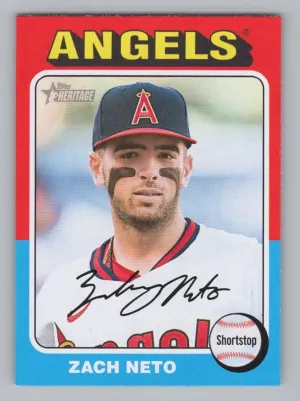 Zach Neto 2024 Topps Heritage Los Angeles Angels