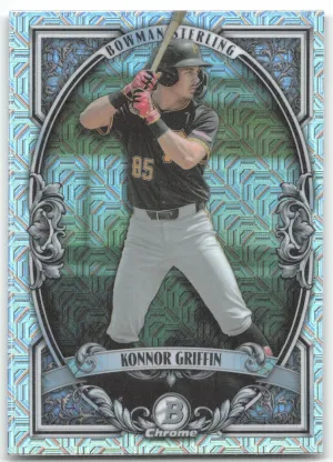 Konnor Griffin 2026 Bowman Chrome Sterling Mojo Refractor Pittsburgh Pirates