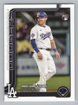 Dalton Rushing 2025 Topps Update Los Angeles Dodgers