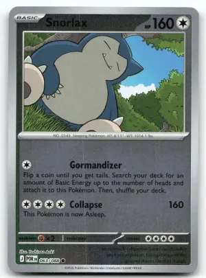 Snorlax #063/088 Common, Reverse Holo | ME03: Perfect Order | 2026
