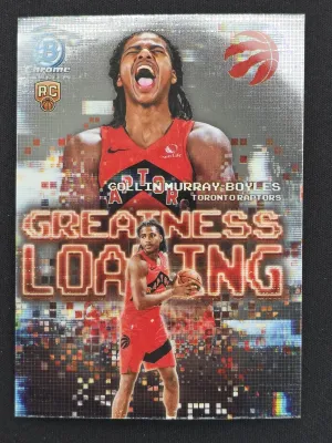 Collin Murray-Boyles Rookie 2025-26 Bowman Greatness Loading Toronto Raptors