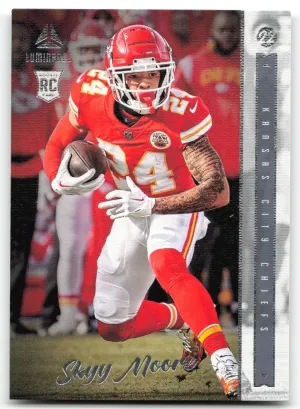 Skyy Moore 2022 Panini Chronicles Luminance Update Rookies Bronze Chiefs