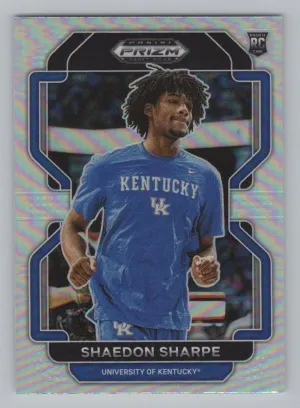 Shaedon Sharpe 2022 Panini Prizm Draft Picks Silver Kentucky Wildcats