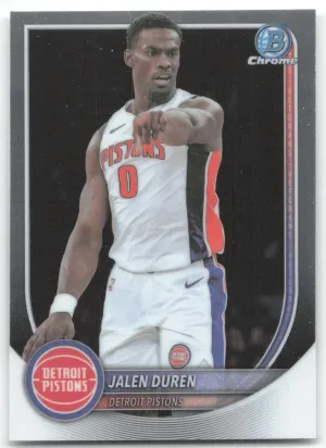 Jalen Duren 2025-26 Bowman Chrome Detroit Pistons