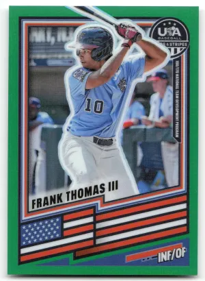 Frank Thomas III 2026 Panini Stars & Stripes Prizm USA Baseball Green