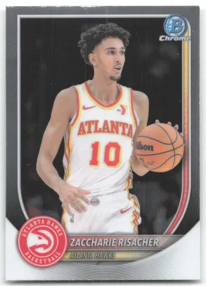 Zaccharie Risacher 2025-26 Bowman Chrome Atlanta Hawks