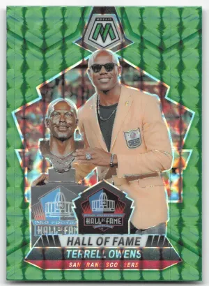 Terrell Owens 2024 Panini Mosaic Mosaic Green San Francisco 49ers