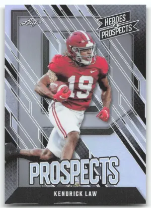 Kendrick Law 2024 Leaf Heroes & Prospects Alabama Crimson Tide
