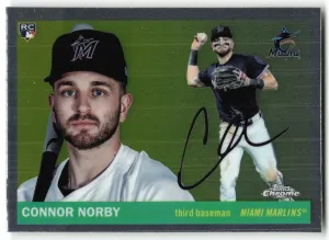 Connor Norby Rookie 2025 Topps Chrome Platinum Miami Marlins