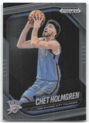 Chet Holmgren 2024-25 Panini Prizm Black Oklahoma City Thunder