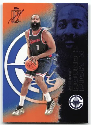 James Harden 2025-26 Topps Signature Class Blue & Orange Los Angeles Clippers