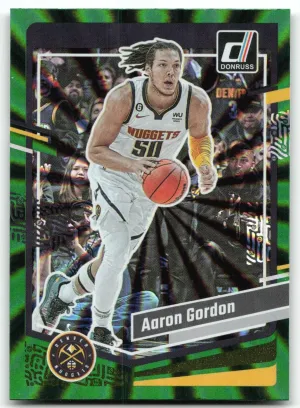 Aaron Gordon 2023-24 Donruss Green Laser Holo Denver Nuggets