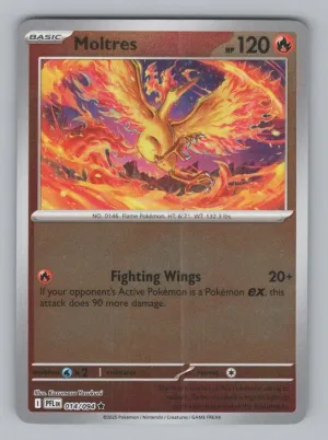 Moltres 014/094 Rare Phantasmal Flames Pokemon NM