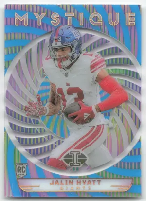 Jalin Hyatt 2023 Panini Illusions Mystique Light Blue #/299 New York Giants