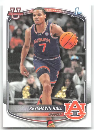 Keyshawn Hall 2025-26 Bowman Prospects Auburn Tigers