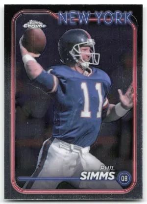 Phil Simms 2024 Topps Chrome Giants