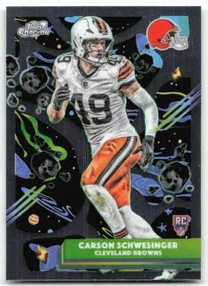 Carson Schwesinger Rookie 2025 Topps Chrome Cosmic Cleveland Browns