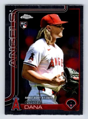Caden Dana RC 2025 Topps Chrome Update Los Angeles Angels