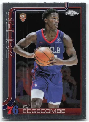 VJ Edgecombe RC 2025-26 Topps Chrome 76ers