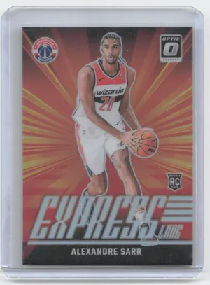 Alexandre Sarr 2024-25 Donruss Optic Express Lane Holo Washington Wizards